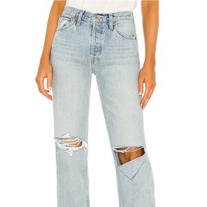 Originals 90s High Rise Loose in Breezy Indigo
With Rips
RE/DONE
Size 28